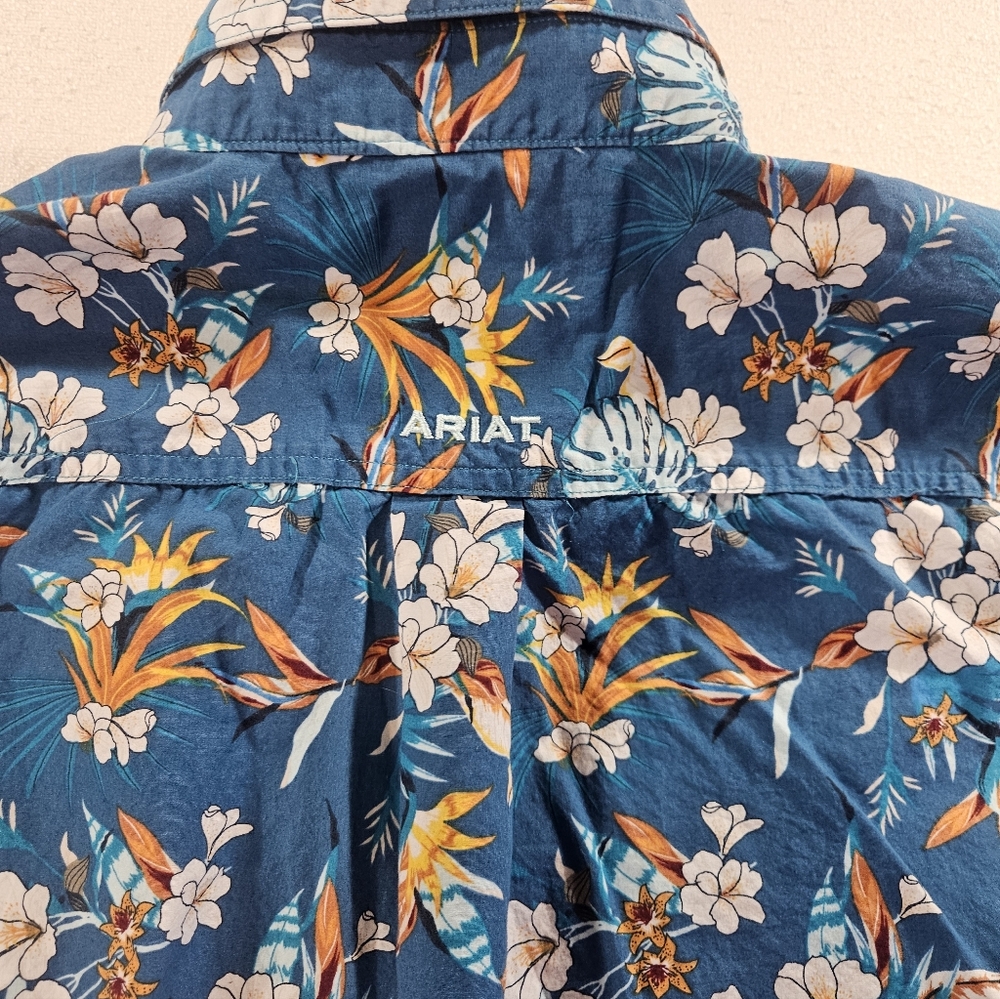 Ariat Tropical Button Up Shirt XXL - Picture 10 of 10